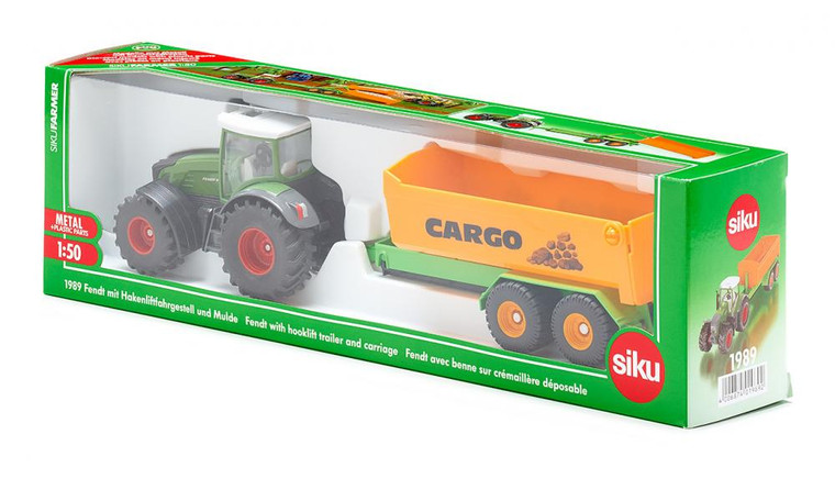 SIKU 1:50 Fendt Tractor with Cargo Trailer (1989)