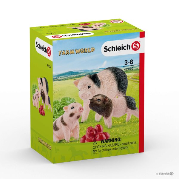 Schleich Minature Pig Mother & Piglets (42422)