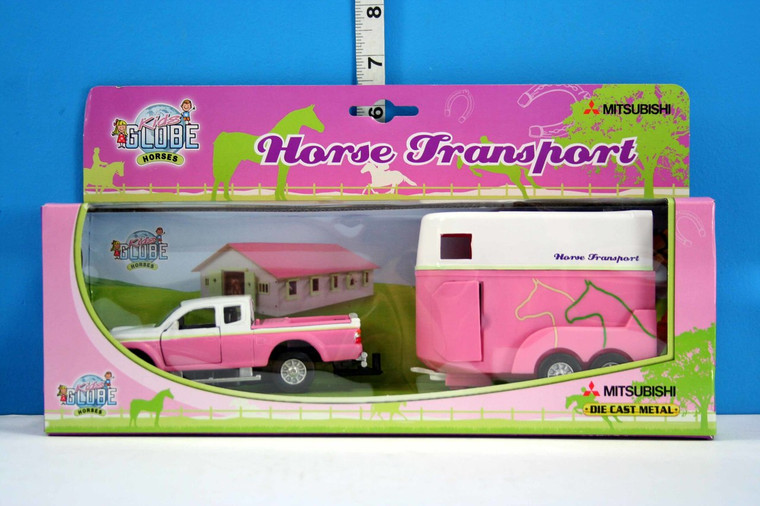 Kids Globe Mitsibushi L200 Horse Transporter (0124)