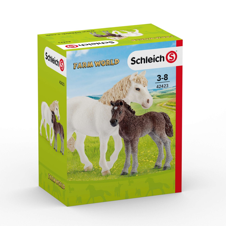 Schleich Pony Mare and Foal (42423)