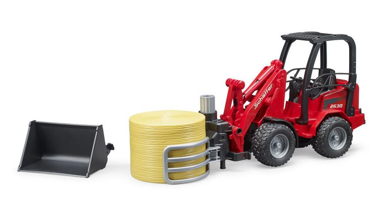 Bruder Schaffer Compact Loader 2034 with Bale Grab (2192)