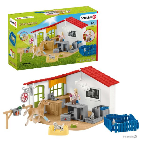 Schleich Veterinarian Practice with Pets (42502)