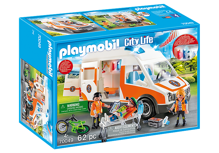 Playmobil Ambulance with Flashing Lights (70049)