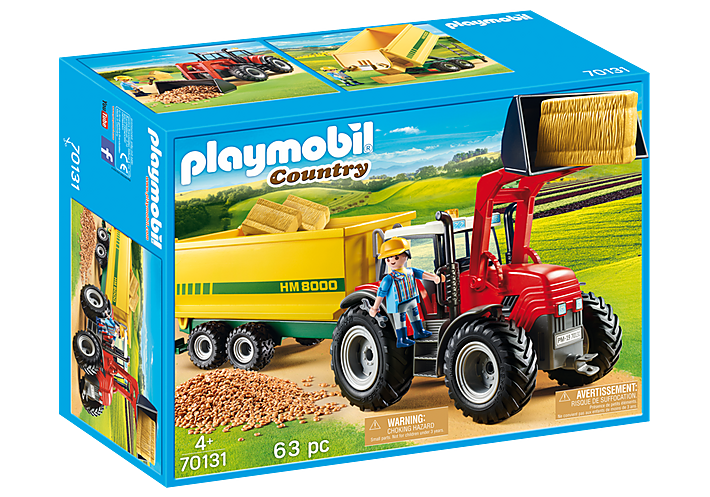 Playmobil Tractor with Feed Trailer (70131)