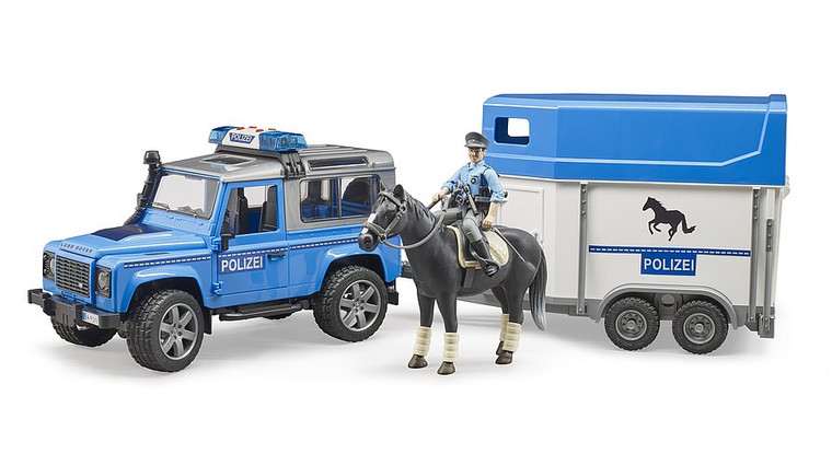 Bruder Land Rover Defender Police Vehicle with Accessories (02588)