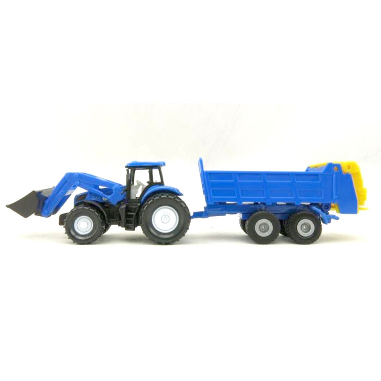 Siku New Holland Tractor & Blue Tipping Trailer (1630)