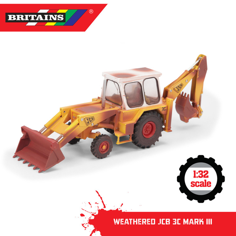 Britains Weathered JCB 3X Mark III Digger (43280)