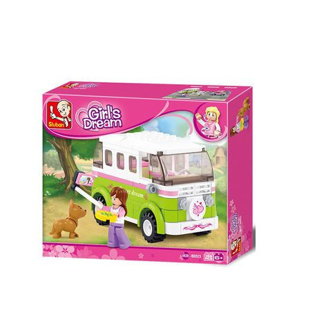 Play Bricks Girl's Dream Touring Wagon 'Sweet Dream' Camper (20523)