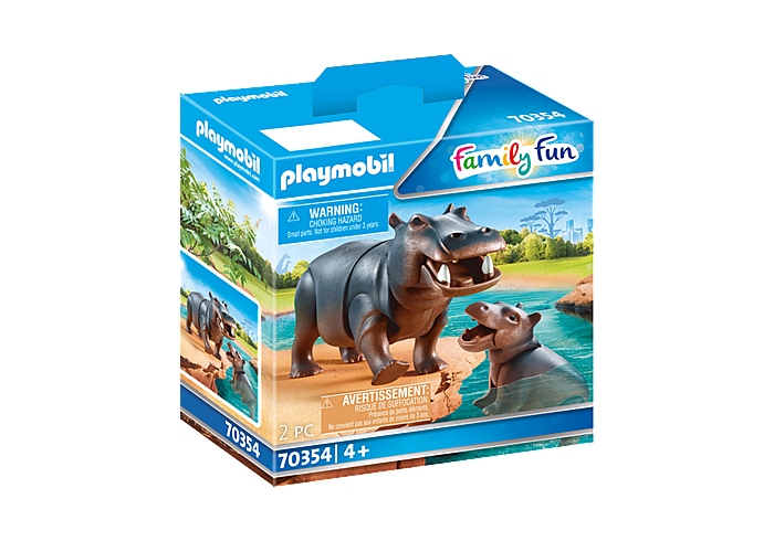 Playmobil Hippo with Calf (70354)