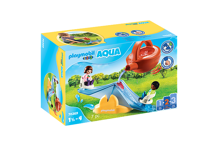 Playmobil 1.2.3 Water Seesaw with Watering Can (70269)