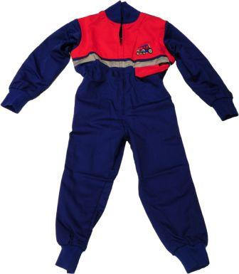Kids Hi-Vis Junior Boilersuit - Blue/Red kidshivisblu/red_configure