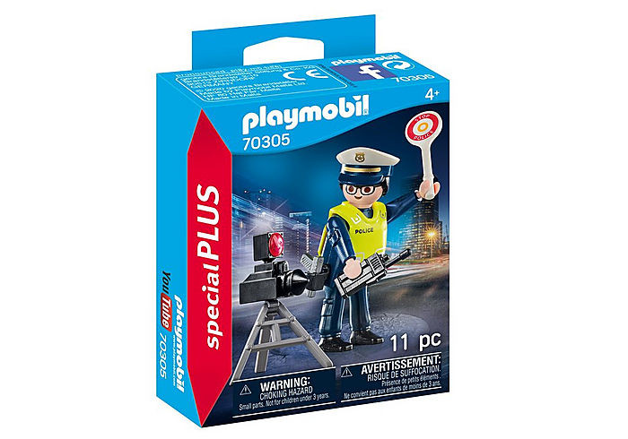 Playmobil Special Plus Police Officer with Speed Trap (70305)