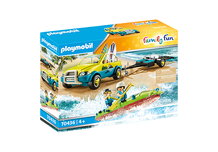 Playmobil Family Fun Beach Car with Canoe (70436)