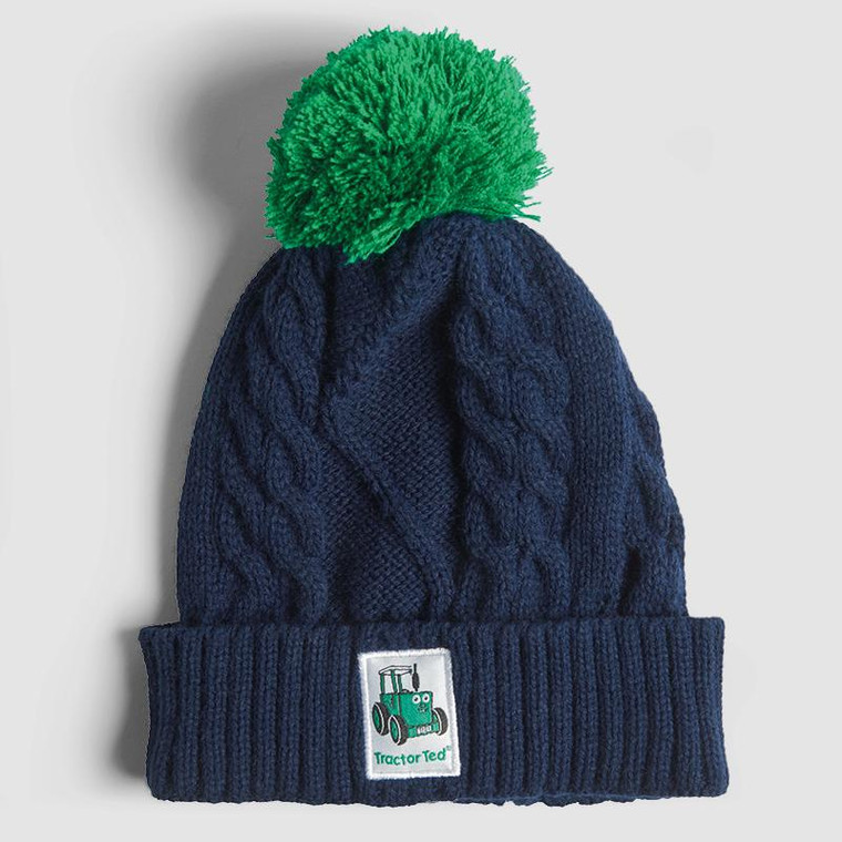 Tractor Ted Kids Bobble Hat, Navy (One Size)