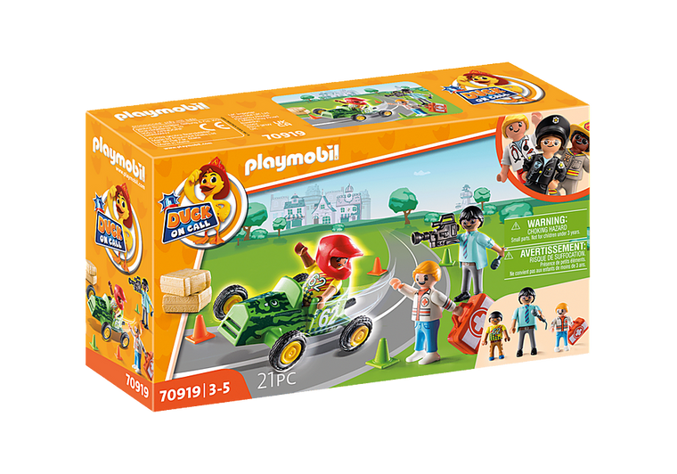 Playmobil Duck On Call Ambulance Action: Help the Rain (70919)