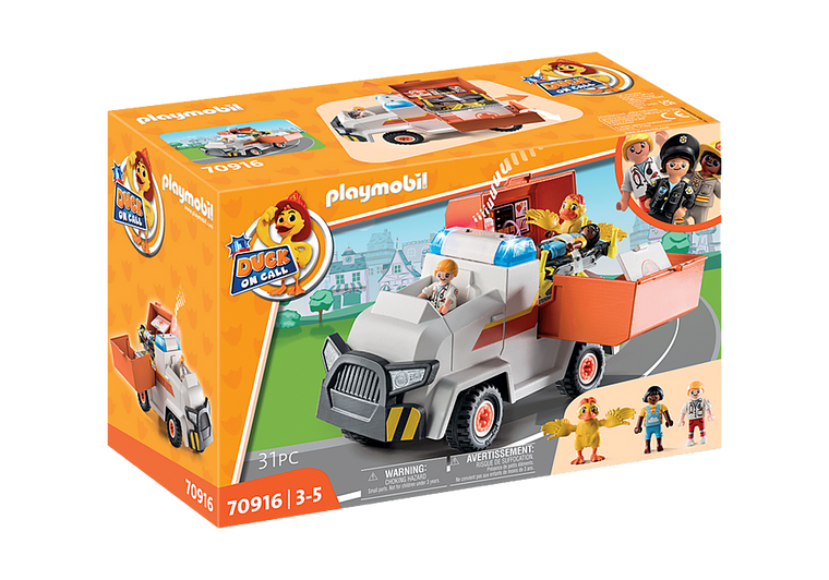 Playmobil Duck On Call Ambulance Emergency Vehicle (70916)