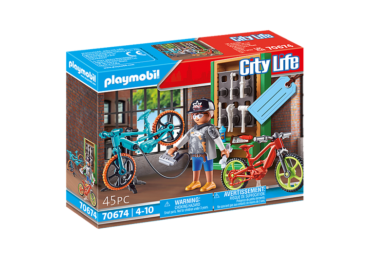 Playmobil Bike Workshop Gift Set (70674)