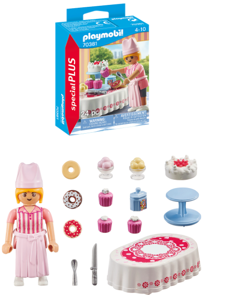 Playmobil Baker With Dessert (70381)