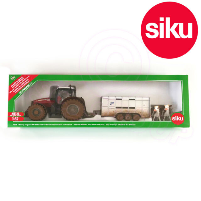 Massey Ferguson with Ifor Williams Trailer (8608)