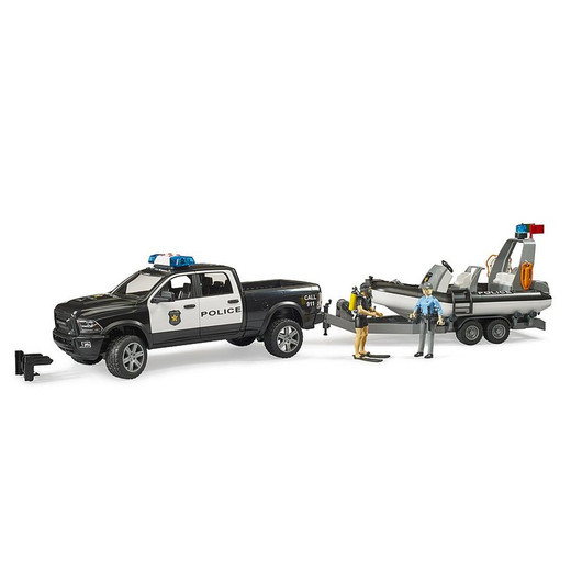 RAM 2500 Police Pickup with trailer and boat (2507)