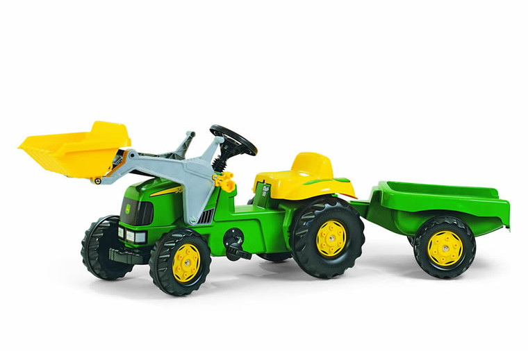Rolly Kid John Deere Tractor with Loader and Trailer (023110)