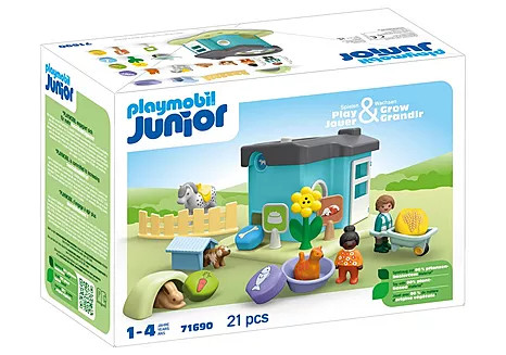 Playmobil Junior: Animal Home with Treat Dispenser (71690)