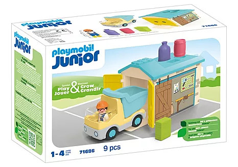 Playmobil Junior: Construction Truck with Garage (71686)