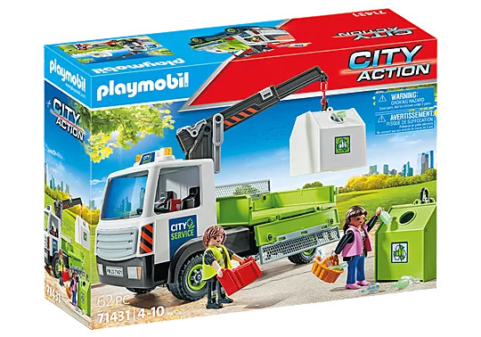 Playmobil Glass Recycling Truck with container (71431)