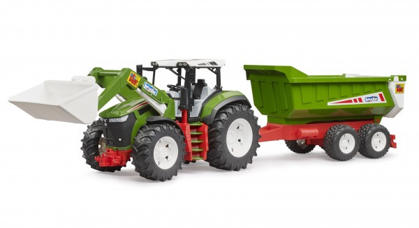 Bruder Roadmax Tractor with Frontloader & Rear Tipper Trailer (03452)
