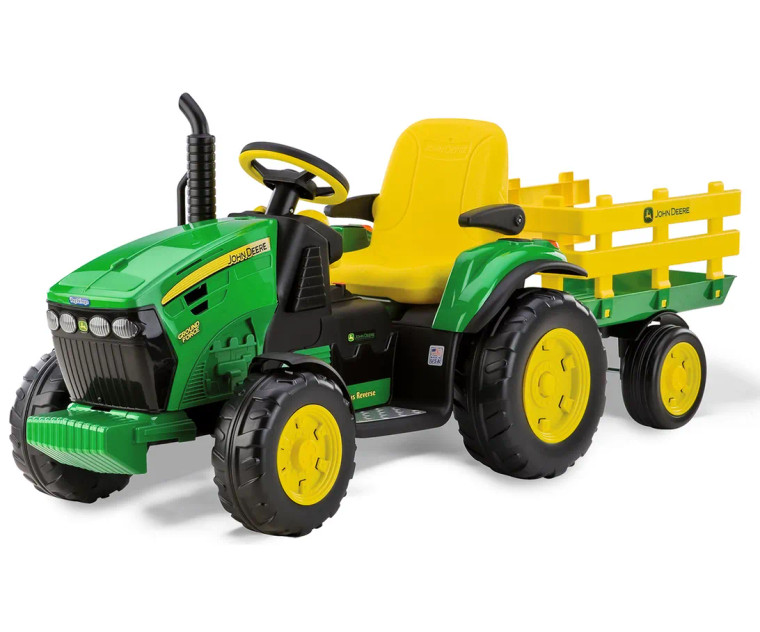 12V John Deere Ground Force Tractor & Trailer Set
