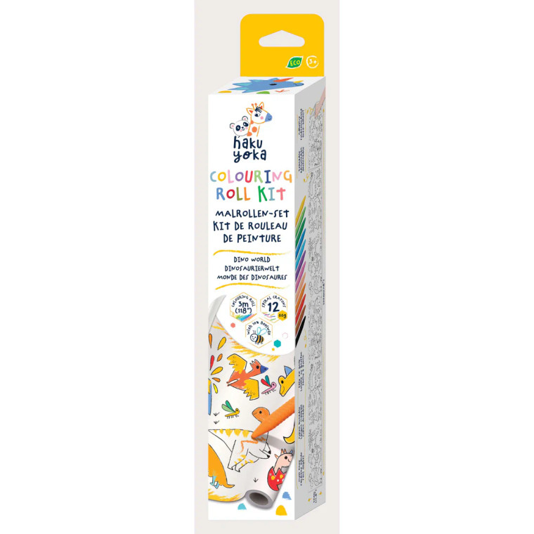 Haku Yoka Colouring Roll Kit - Dino World
