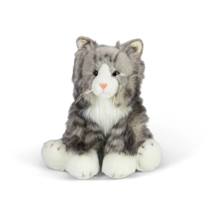 Animigos Grey Fluffy Cat (38604)