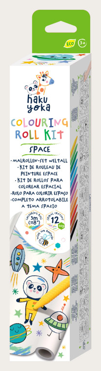 KidAntics Haku Yoka Colouring Roll Kit- Space