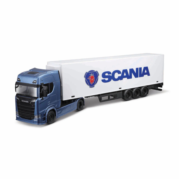 Bburago 1:43 Street Fire Haulers With Trailer- Scania (18-31468)