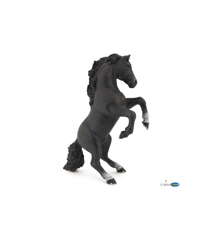 Papo Black Reared Up Horse (51522)