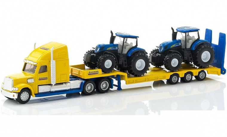 SIKU Truck with New Holland Tractors (1805)