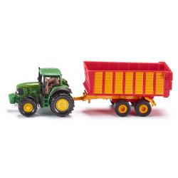 SIKU John Deere Tractor with Silage Trailer (1650)