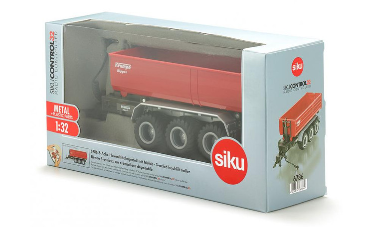 SIKU Remote Control 3-Axled Hooklift Trailer (6786)