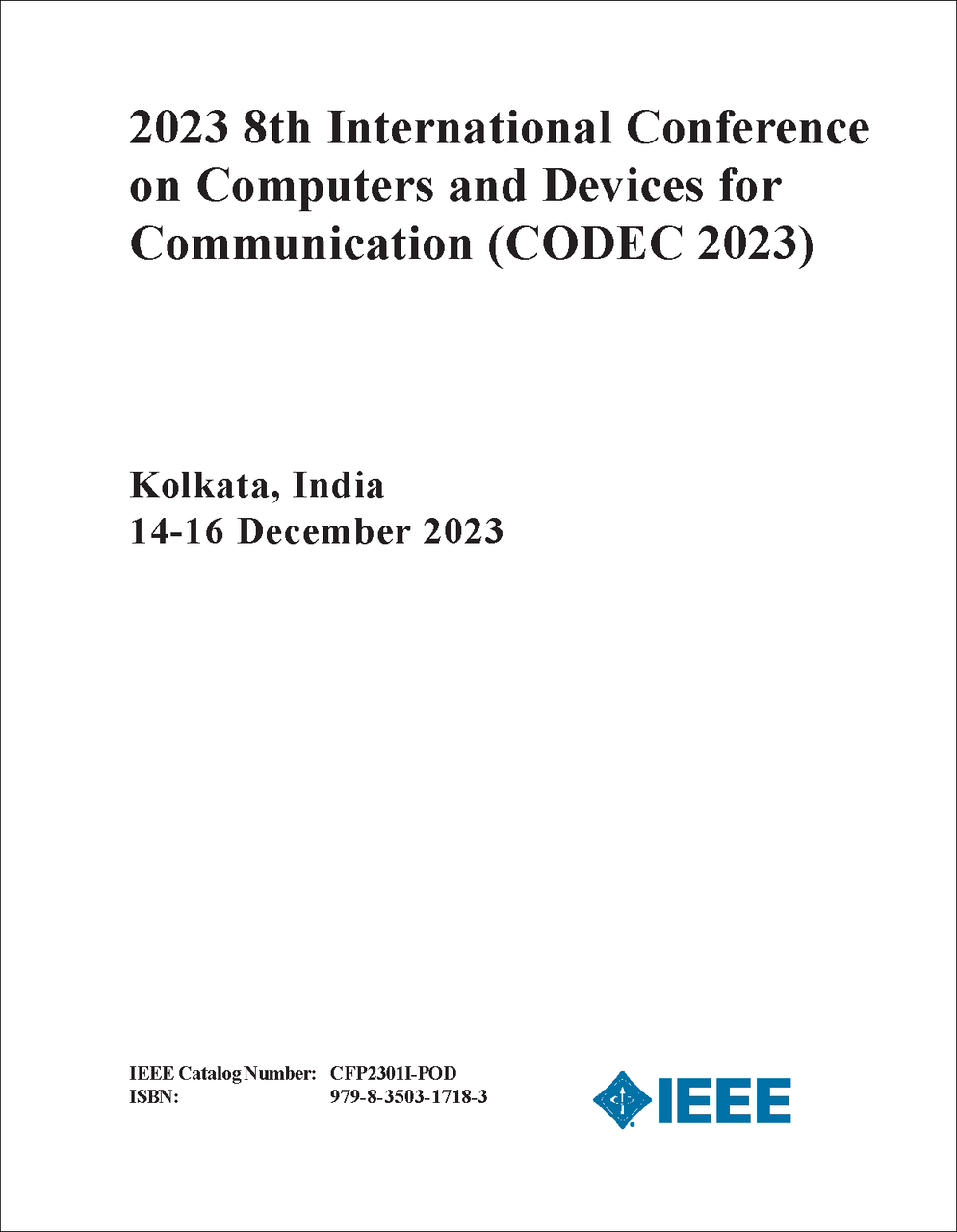 COMPUTERS AND DEVICES FOR COMMUNICATION. INTERNATIONAL CONFERENCE. 8TH ...