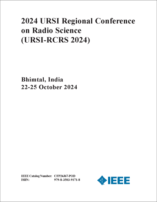 Radio Science (URSI-RCRS), 2024 URSI Regional Conference on