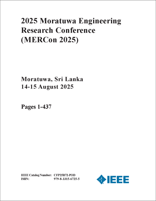 Moratuwa Engineering Research Conference (MERCon), 2025 (2 VOLS)