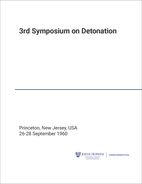 DETONATION. SYMPOSIUM. 3RD 1960.