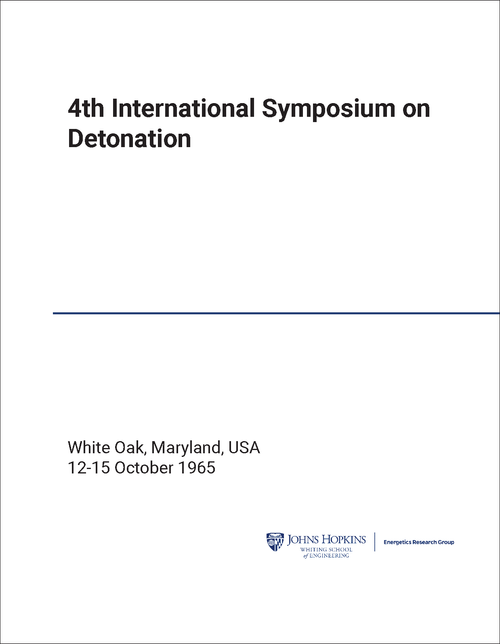 DETONATION. SYMPOSIUM. 4TH 1965.