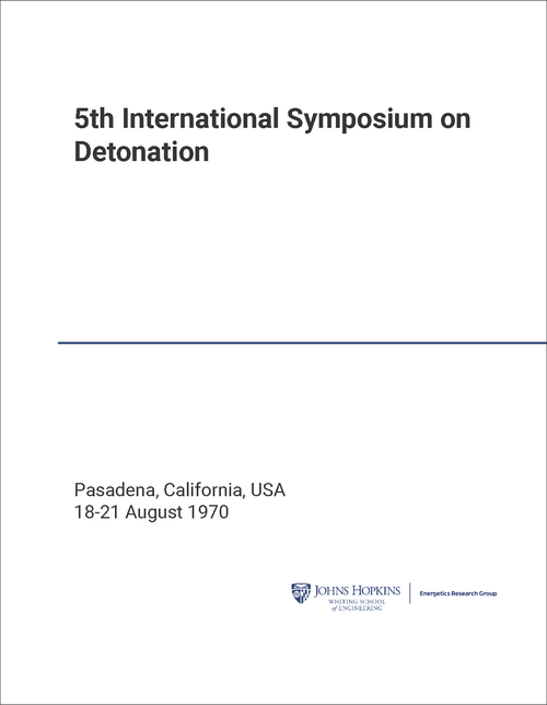 DETONATION. INTERNATIONAL SYMPOSIUM. 5TH 1970.