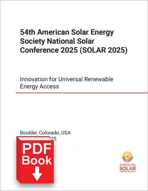 AMERICAN SOLAR ENERGY SOCIETY. ANNUAL CONFERENCE. 2025. INNOVATION FOR UNIVERSAL RENEWABLE ENERGY ACCESS (PDF)