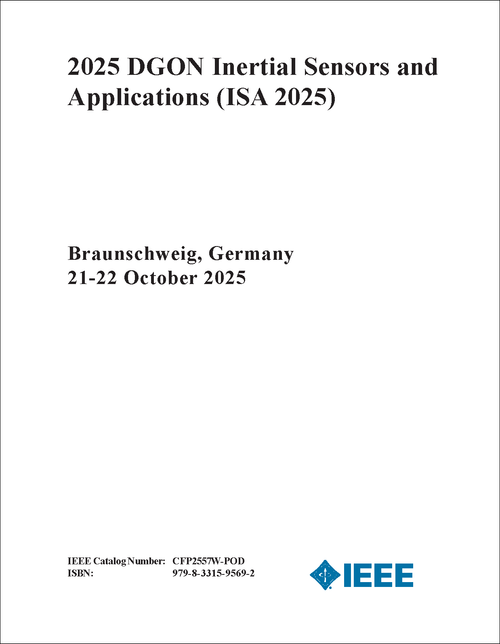 INERTIAL SENSORS AND APPLICATIONS. DGON. 2025. (ISA 2025)