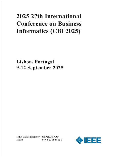 BUSINESS INFORMATICS. INTERNATIONAL CONFERENCE. 27TH 2025. (CBI 2025)