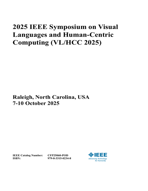 Visual Languages and Human-Centric Computing (VL/HCC), 2025 IEEE Symposium on