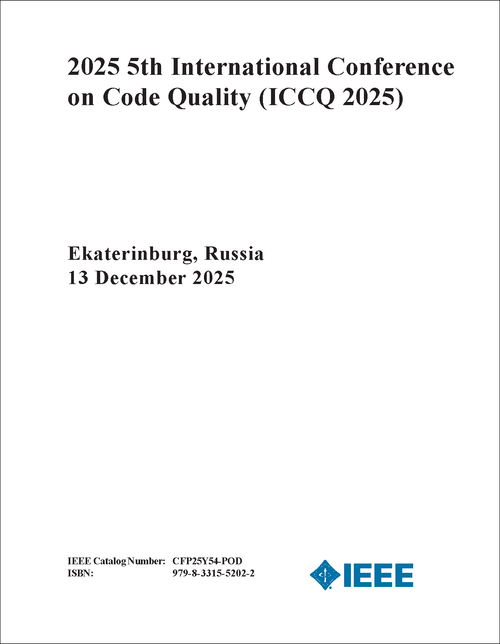 CODE QUALITY. INTERNATIONAL CONFERENCE. 5TH 2025. (ICCQ 2025)