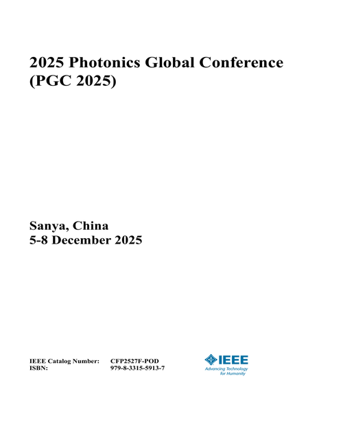 Photonics Global Conference (PGC), 2025